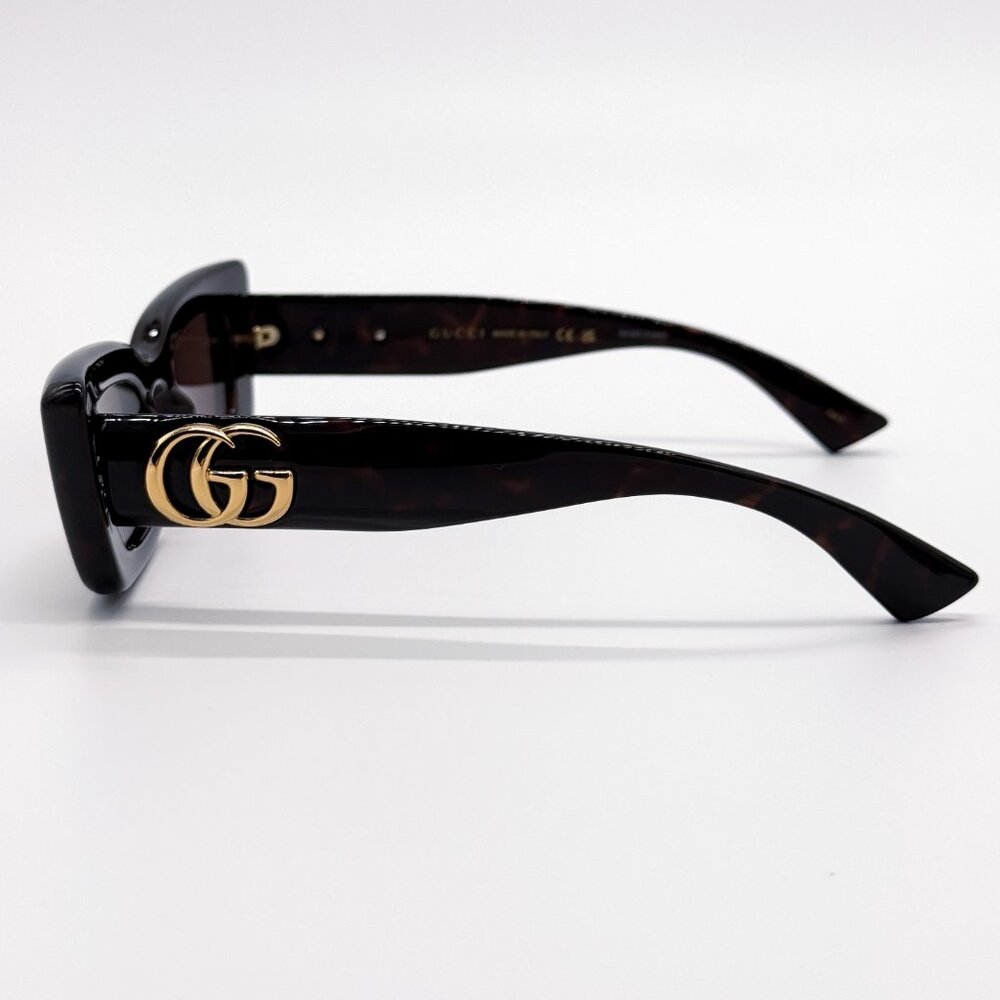 NEW GUCCI GG1827S 002 WOMEN DARK HAVANA SUNGLASSES GUCCI - Picture 8 of 12